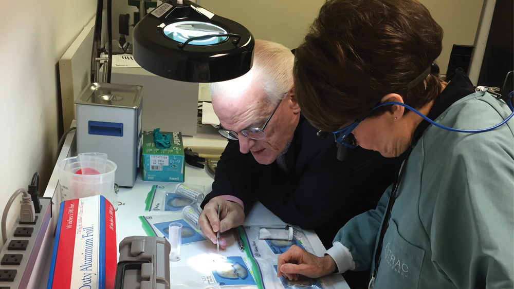 Dr. Christensen working with an expert on ion transfer monitoring in an attempt to validate this concept using pediatric teeth exfoliated several years after treatment.