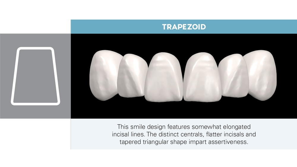trapezoid smile design