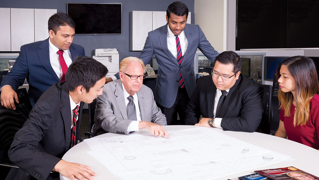 Dr. Hahn creating the original tapered implant design 