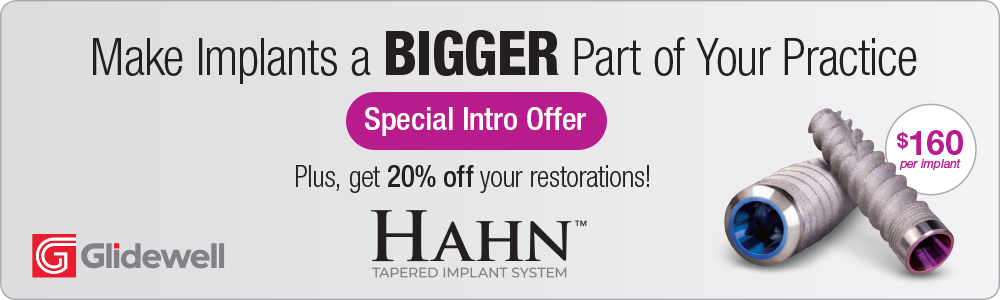 20% Off Hahn Tapered Implant