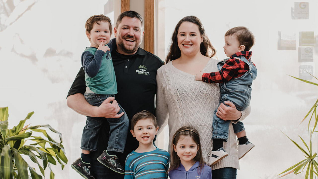 Dr. Joshua Pogue with his family
