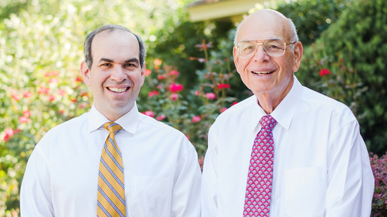 Dr. Adam Goldberg and his father, Dr. Steven Goldberg