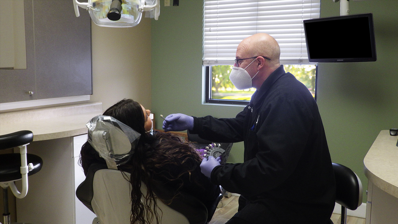 Dr. Scott Phillippi and his wife at their Medical Spa