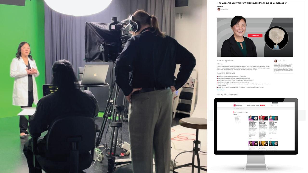 Dentist Being Filmed For CE Course