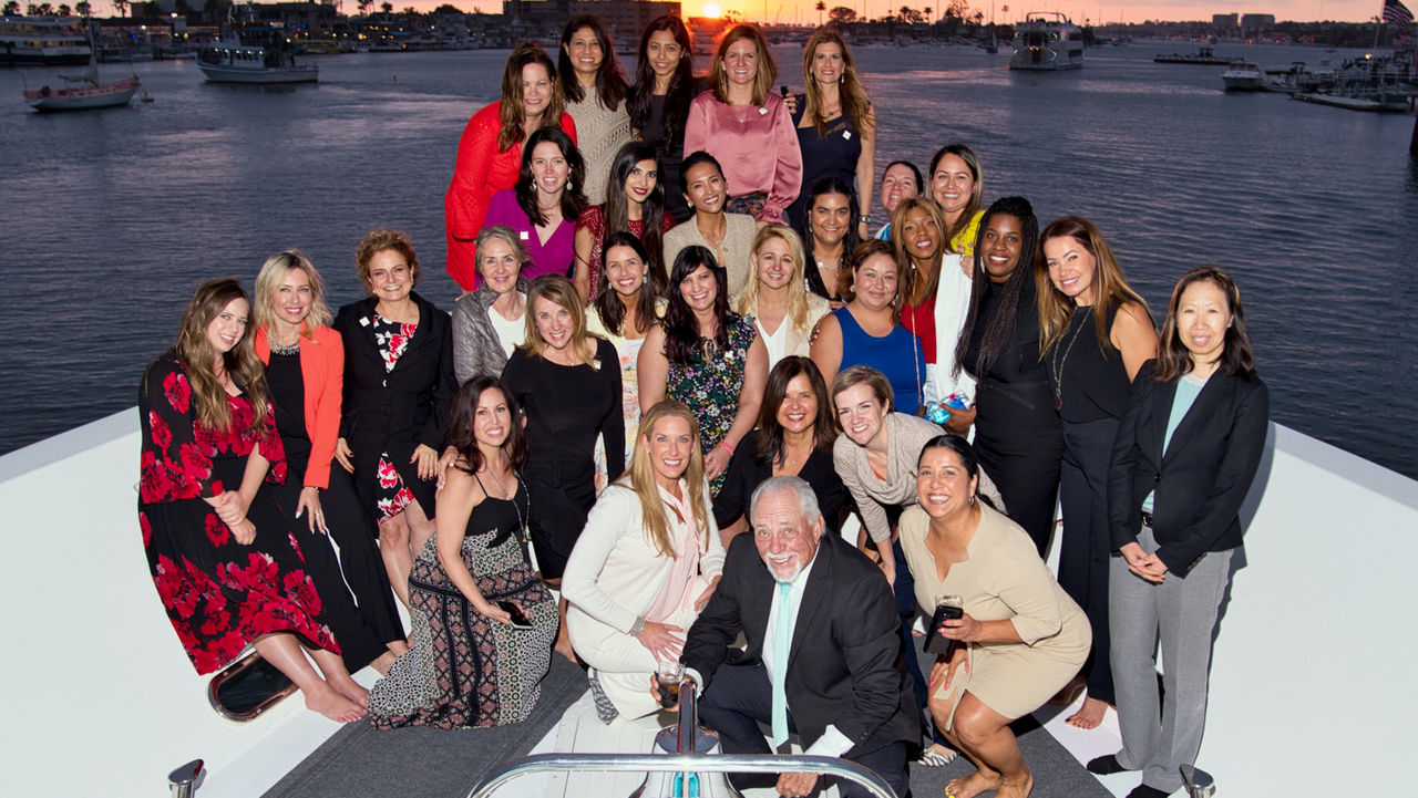 2019-20 Guiding Leaders mingled with Glidewell executives on a sunset cruise