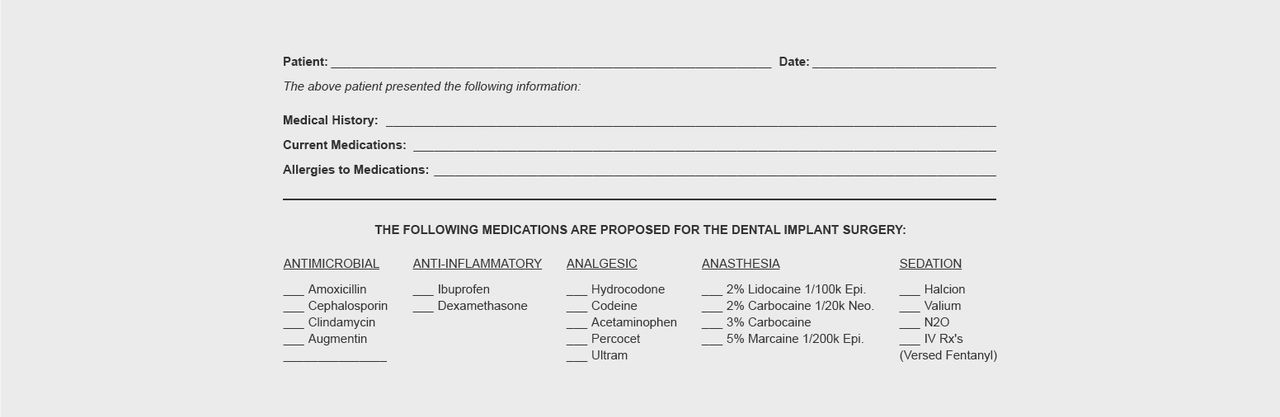 Fill Out the Dentist’s Section of the Medical Clearance Form