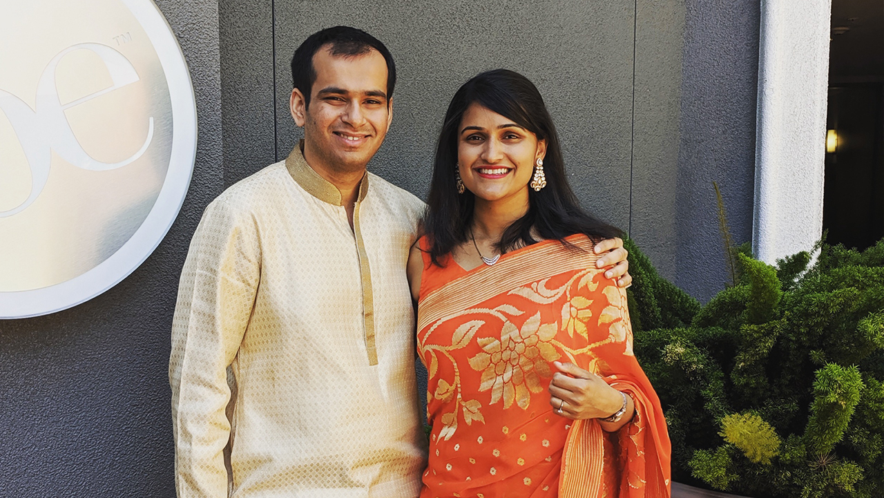 Dr. Sampada Deshpande and her husband, Bhushan