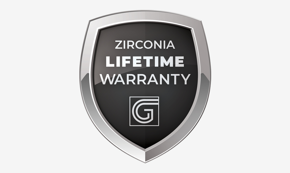 Zirconia Lifetime Warranty Shield