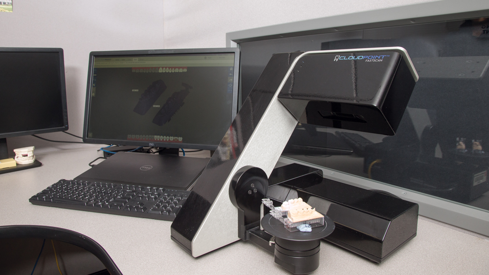 Optical scanner to generate digital STL file