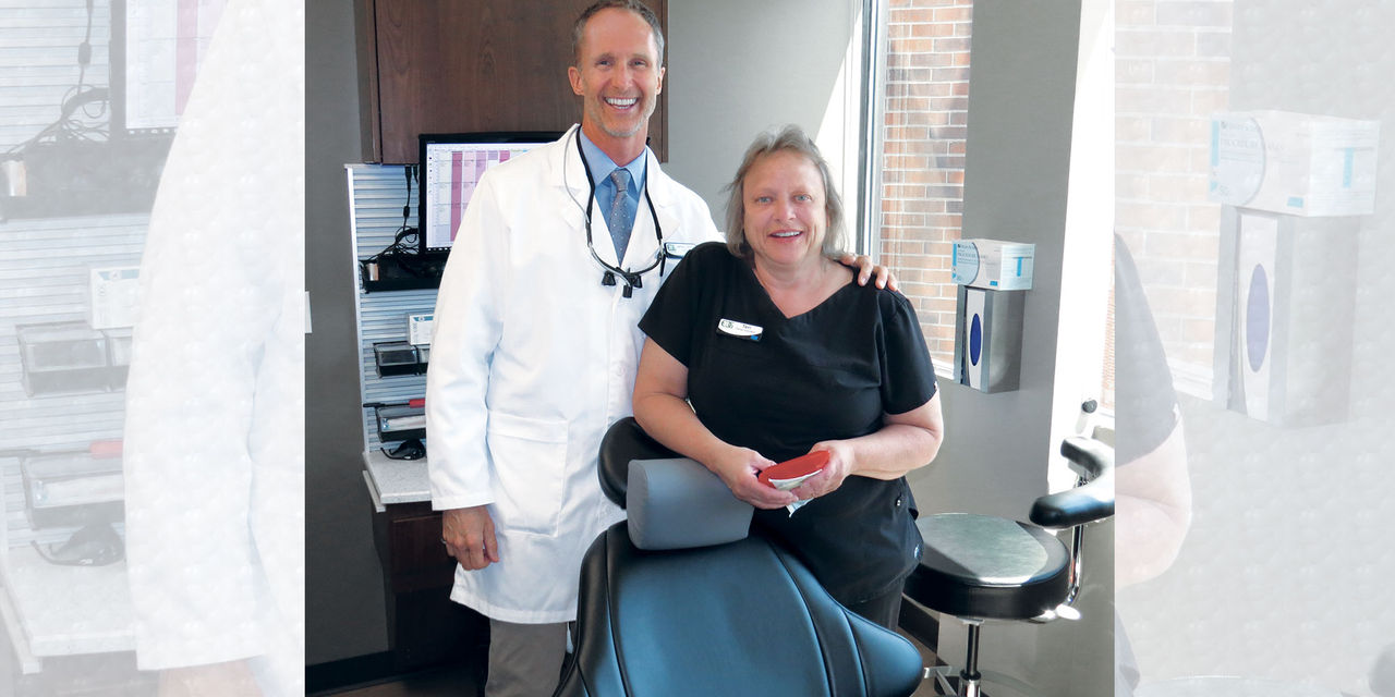 Dr. Jeffrey Sprout and his dental assistant, Teri Accashian