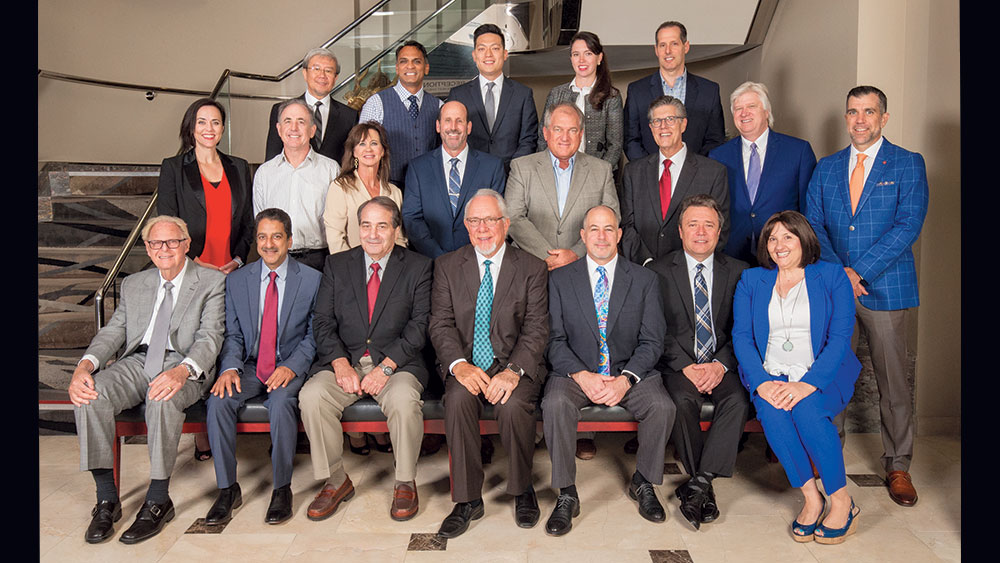 Distinguished leaders in dentistry met at Glidewell Dental headquarters with President and CEO Jim Glidewell