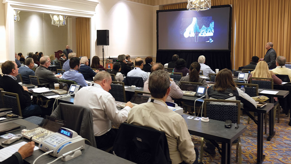 Dr. Charles Schlesinger taught clinical procedures in the workshop, “Digitally Guided Implant Placement"