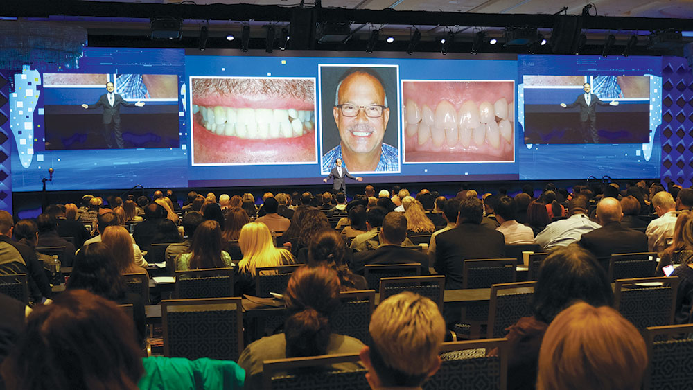 Dr. David Hochberg engaged the crowd with his presentation, “Implant Success in Anterior Cases”