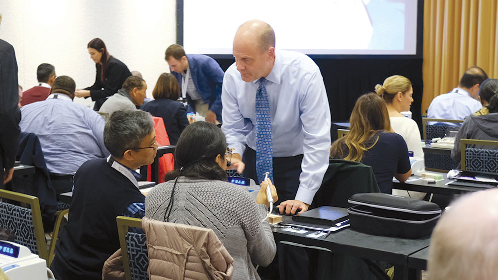 Dr. Randolph Resnik introduced doctors to the Misch classification system for bone density workshop