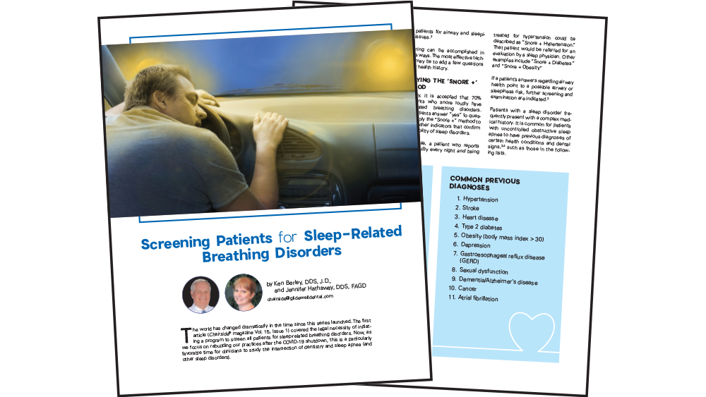 "Screening Patients for Sleep-Related Breathing Disorders" article