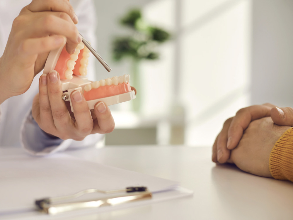 Consultation with a dentist about using medications