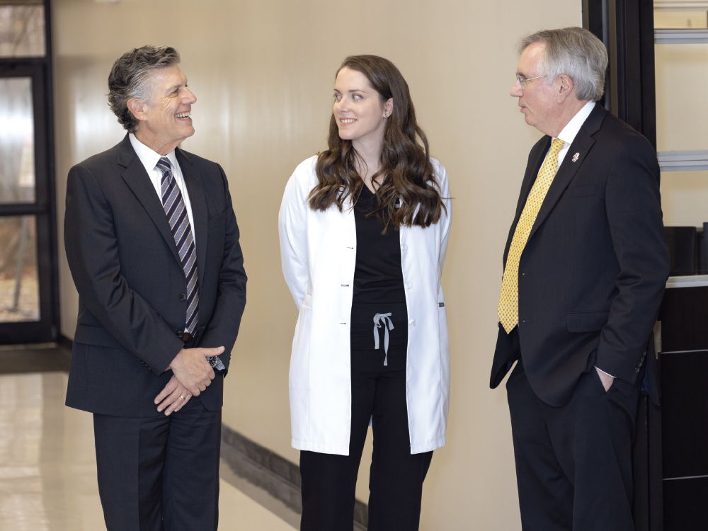 Drs. Park and Swanson concluded their interview with a tour of Stony Brookâ  s facilities conducted by the dean, Dr. Patrick Lloyd.