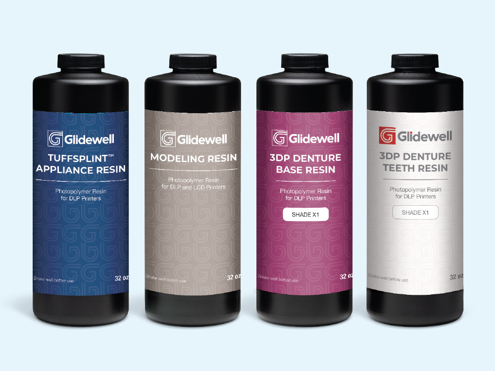 Glidewell and LuxCreo resins