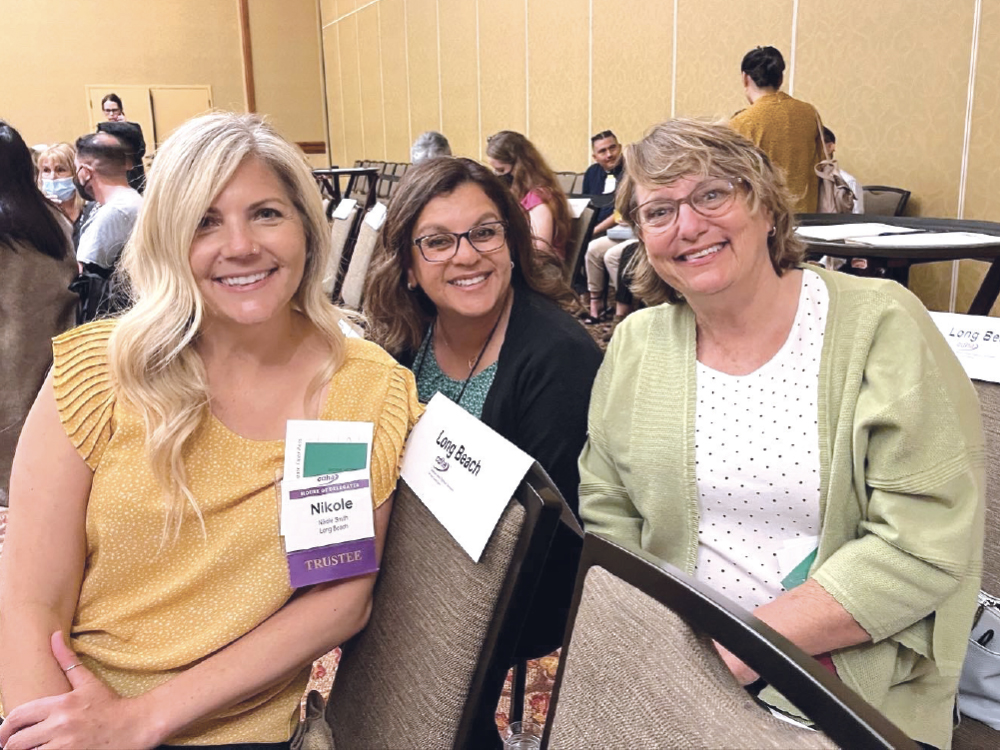 Nikole (left) with colleagues from California Dental Hygienist Association’s House of Delegates (HOD) in 2023