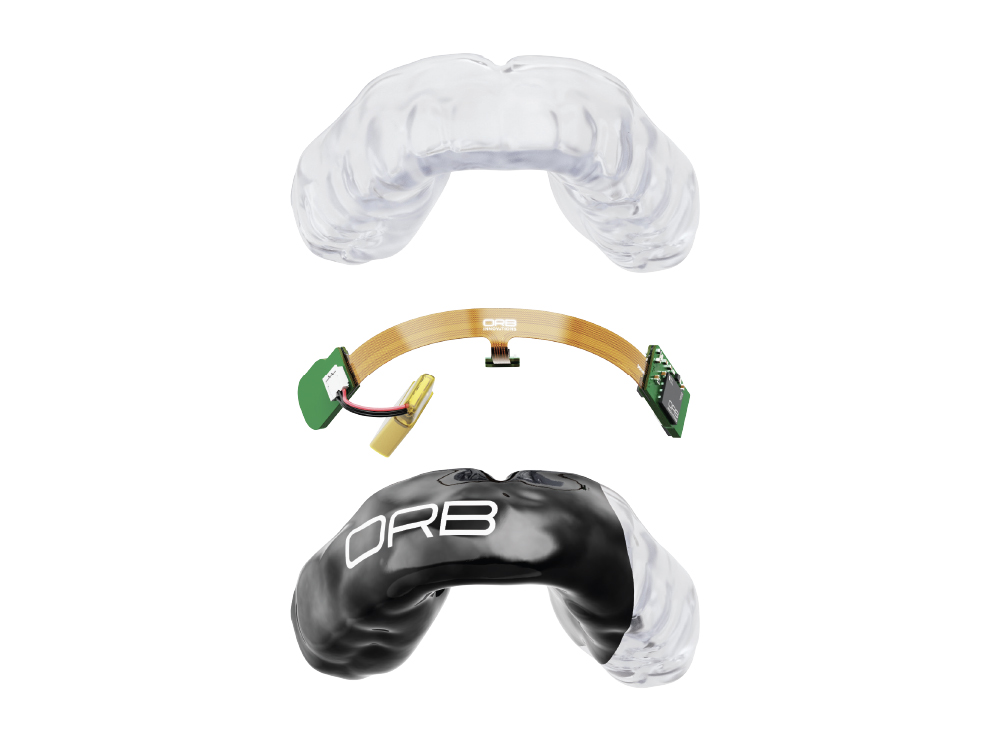 ORB Sport™ Smart Mouthguard blown up