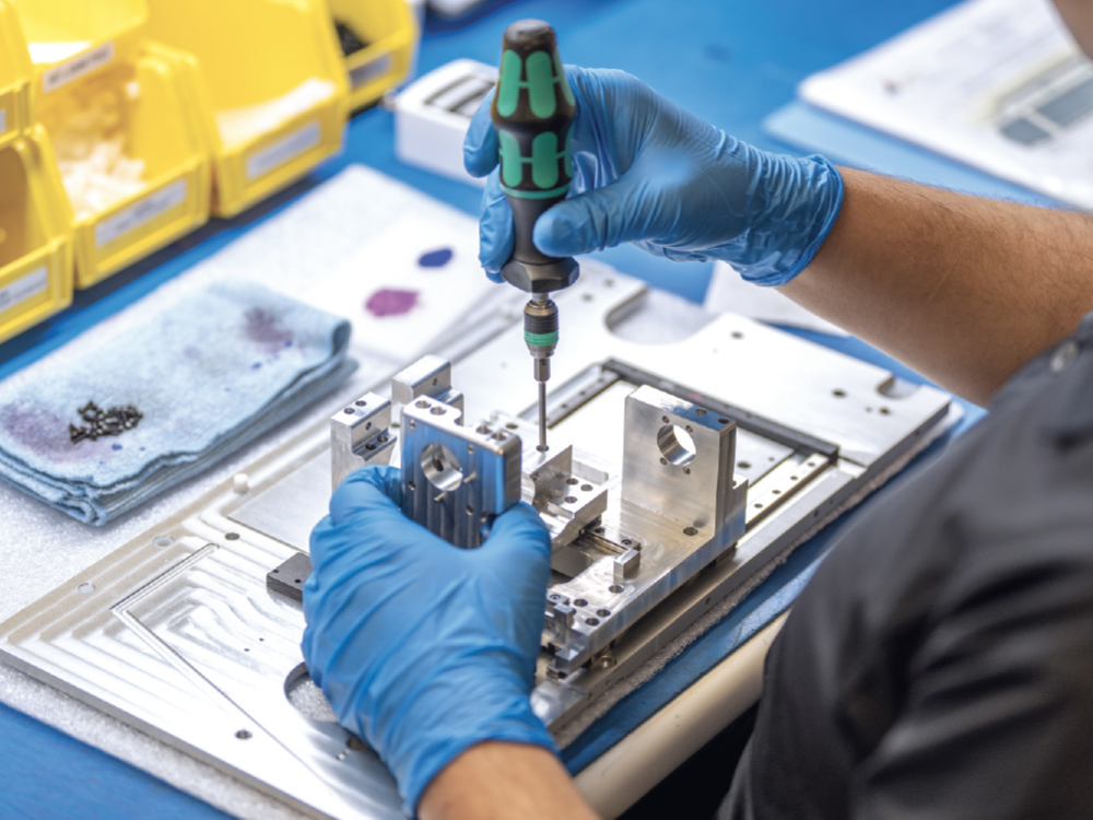 Every step of the assembly process is meticulously logged for traceability.