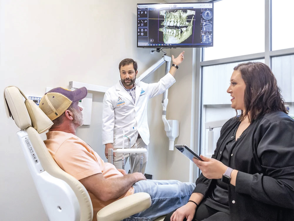 Dr. Kacos consulting patient