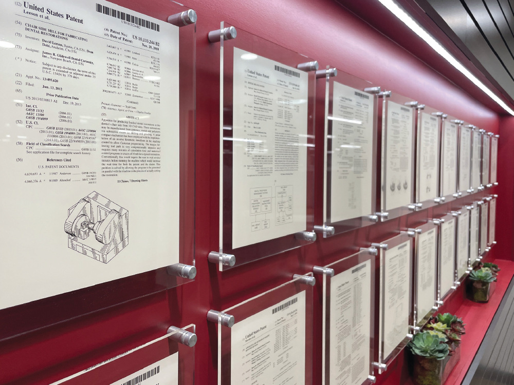 Since 2005, Glidewell has received over 215 patents in the U.S. and worldwide.
