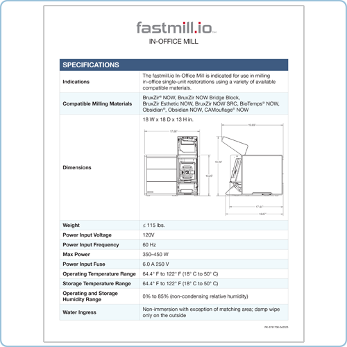 fastmill.io Specification Sheet